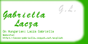 gabriella lacza business card